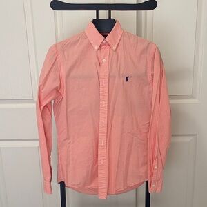 Polo Orange Gingham Oxford